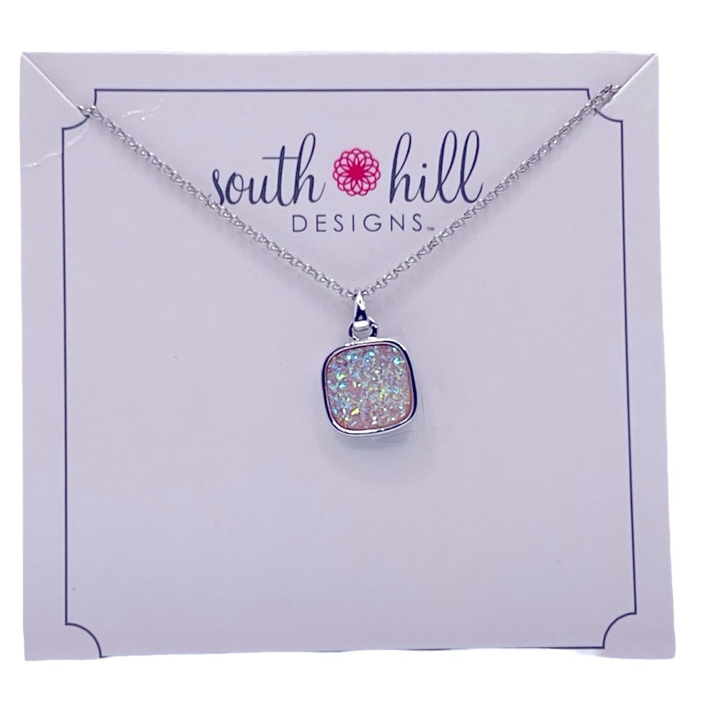 Faux druzy necklace. South Hill Designs.